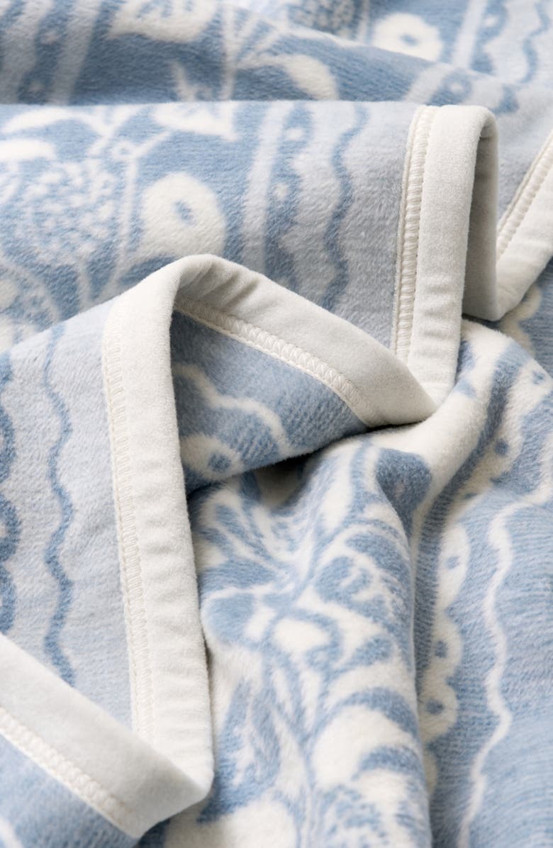 ChappyWrap Clara Stripe Throw Blanket, Alternate, color, Blue