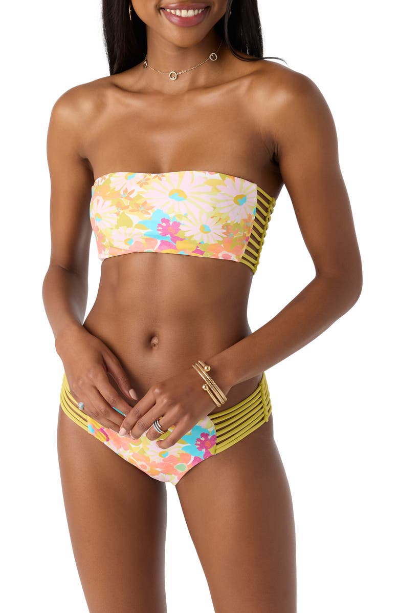 O'Neill Brasilia Cocolito Floral Bikini Bottoms, Alternate, color, 