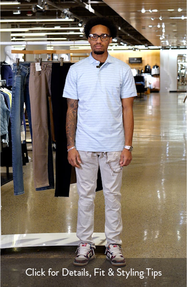 Crown Crafted Cadence Stripe Performance Polo, sales video thumbnail