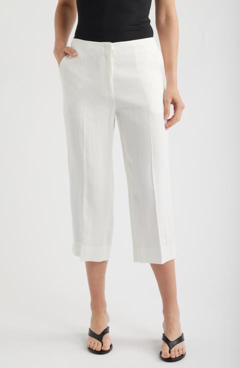 Slit Capri Pants