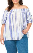 Vince Camuto Stripe Off the Shoulder Top