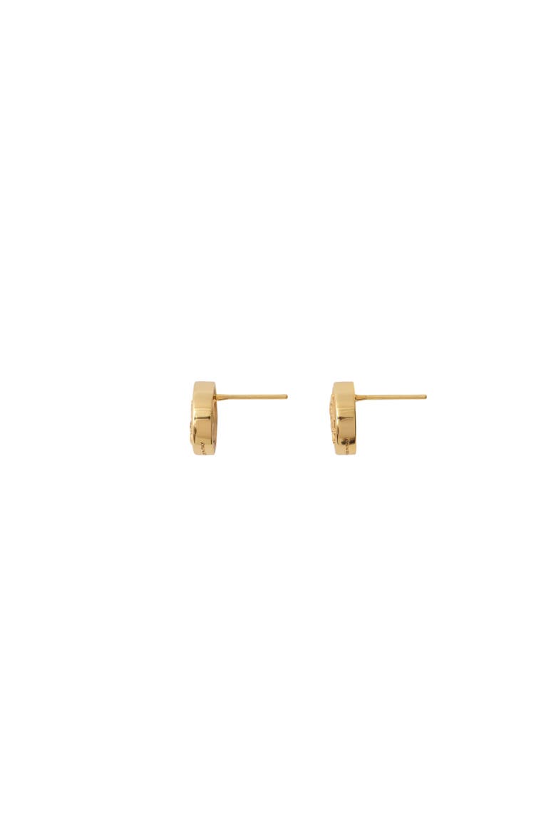 Knight Coin Earrings, Alternate, color, Gold/blue