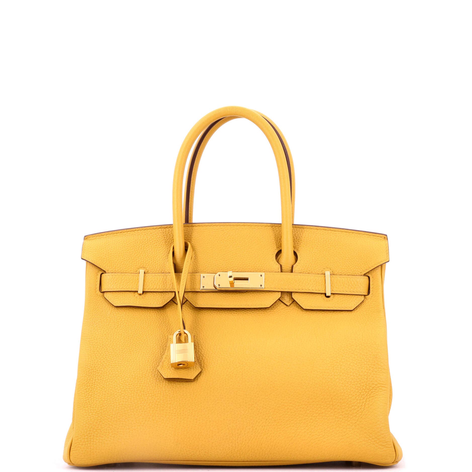Birkin Handbag Yellow Togo With Gold Hardware 30, Main, color, Yellow
