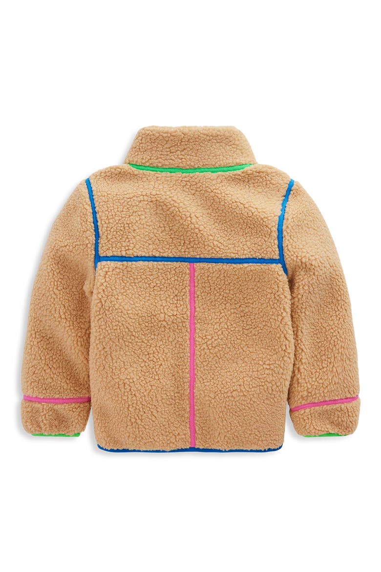 Kids' Fleece Jacket, Alternate, color, RAINBOW TRIM BORG