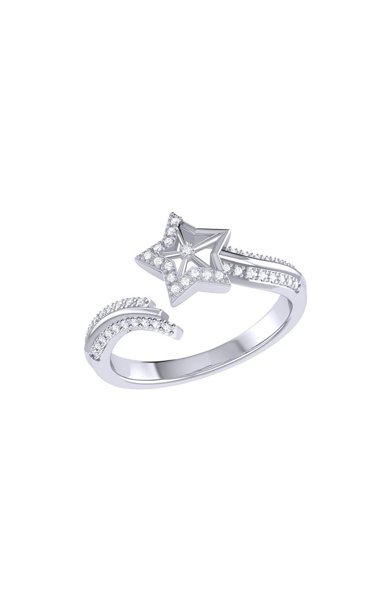 LuvMyJewelry Milky Way Diamond Ring, Main, color, Silver