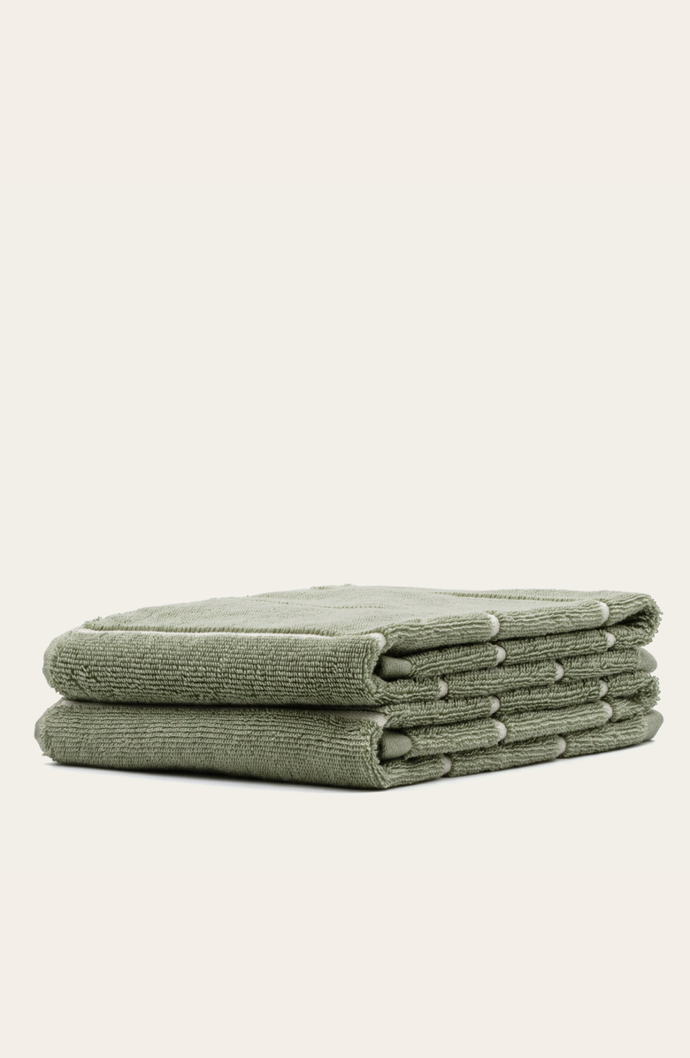 Italic Deia Hand Towel Set, Alternate, color, Sage & Ecru