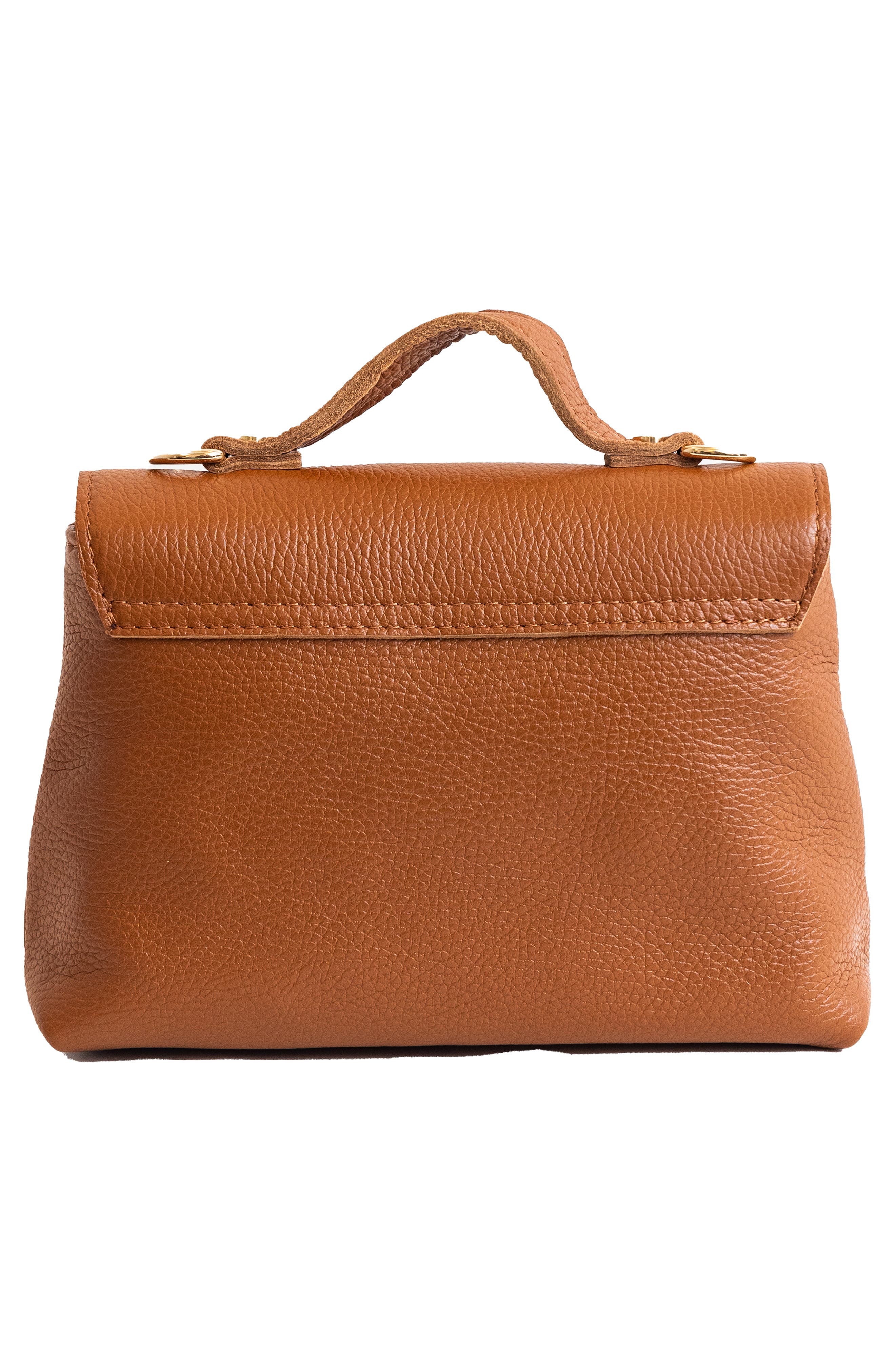 Leather Satchel, Alternate, color, SADDLE
