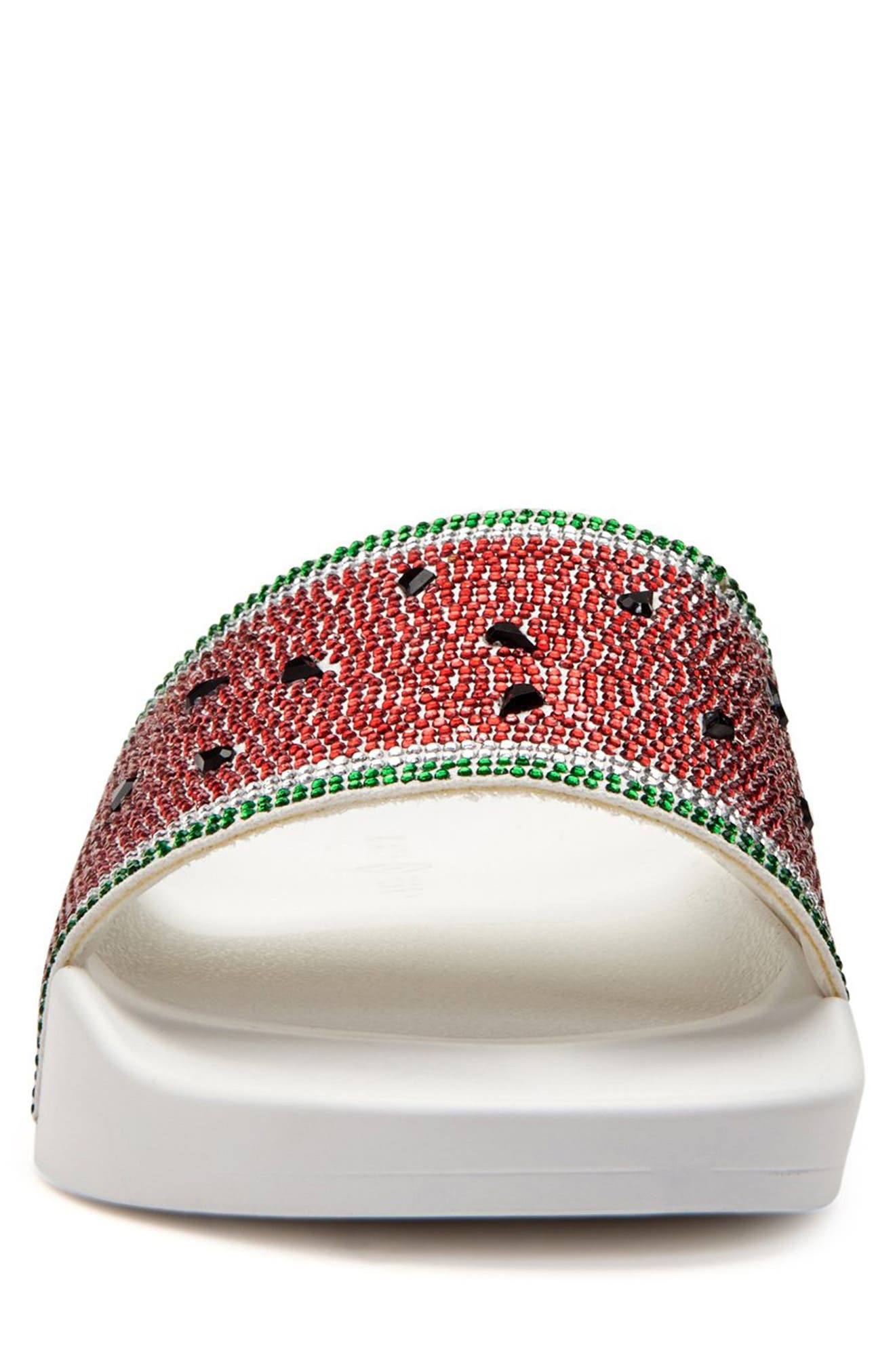 Katy Perry The Jimmi Watermelon Embellished Slide Sandal, Alternate, color, 