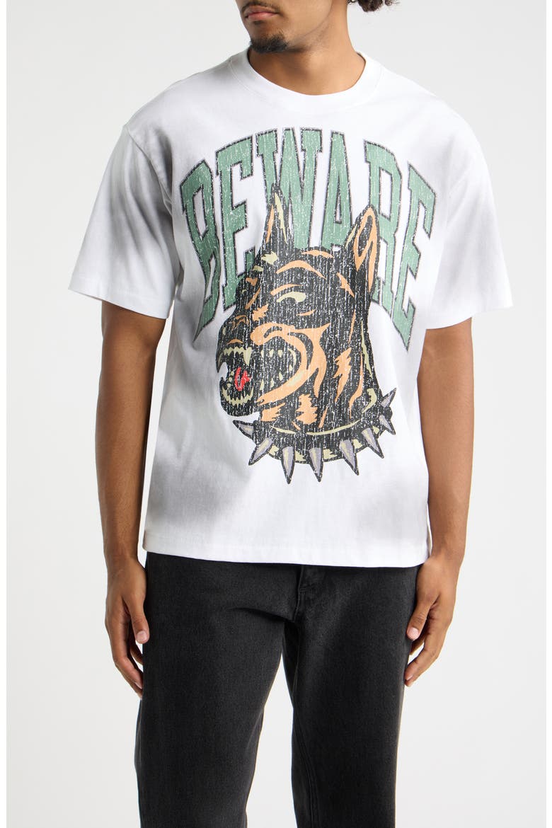 Beware the Dobie Graphic T-Shirt, Main, color, WHITE