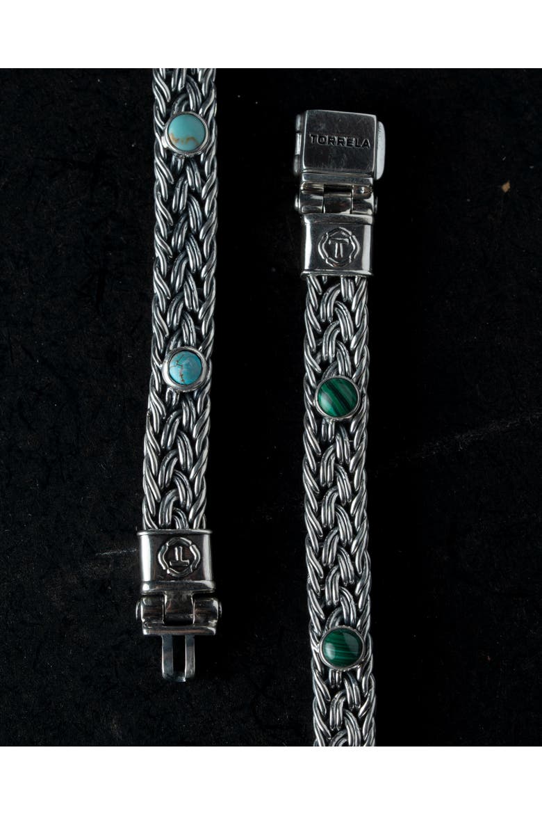 California Turquoise Silver Bracelet, Alternate, color, Turquoise