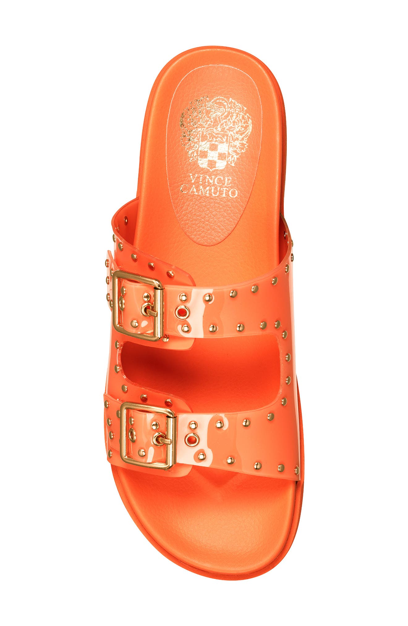 Two-Band Slide Sandal, Alternate, color, COVE CORAL