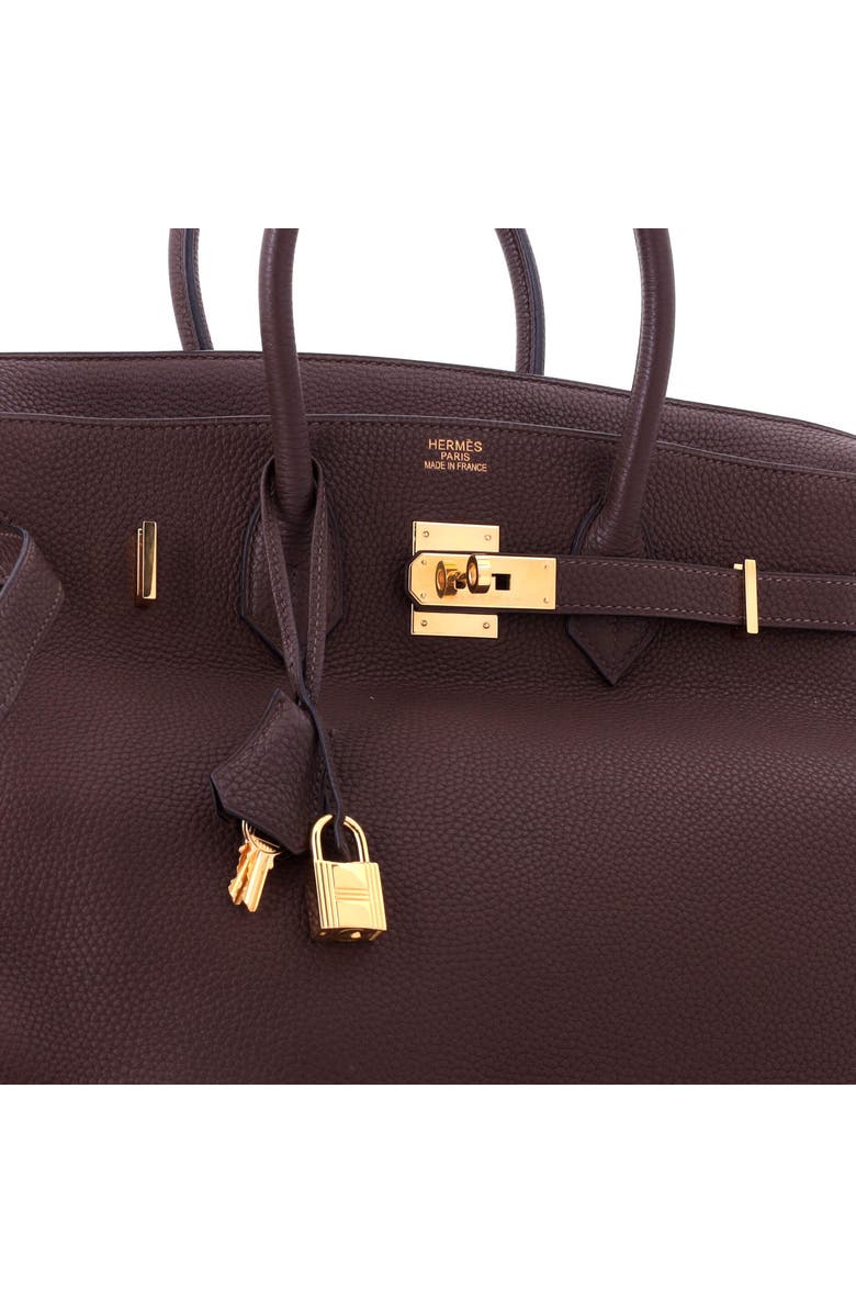 Pre-Owned Hermes Birkin Handbag Brown Togo with Gold Hardware 35, Alternate, color, Chocolat