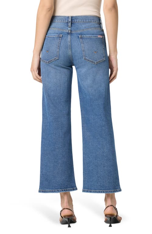 Hudson Jeans Rosalie High Rise Wide Leg Ankle Crop Jeans In Blue