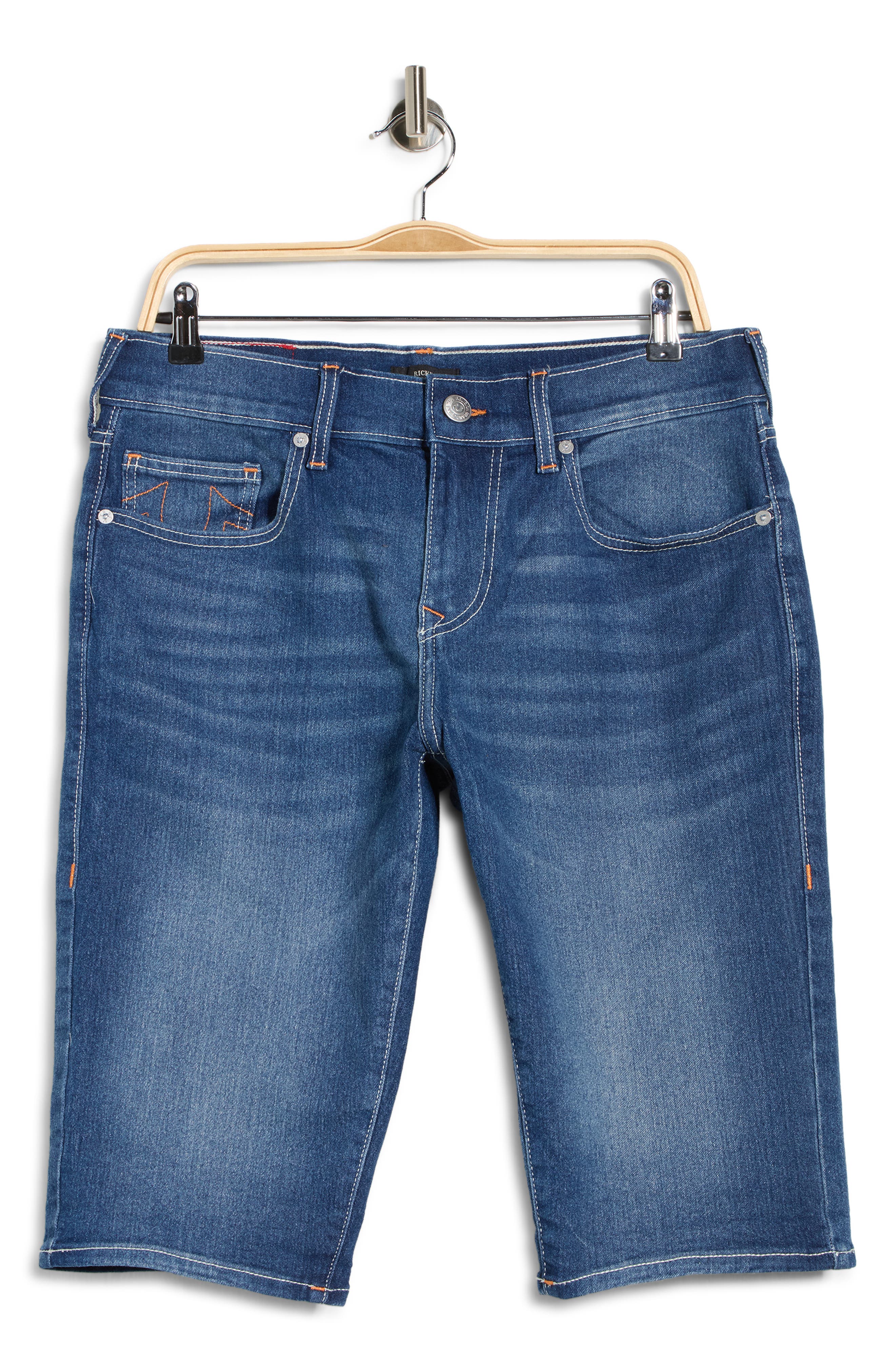 True Religion Ricky Rolled Hem Denim Shorts