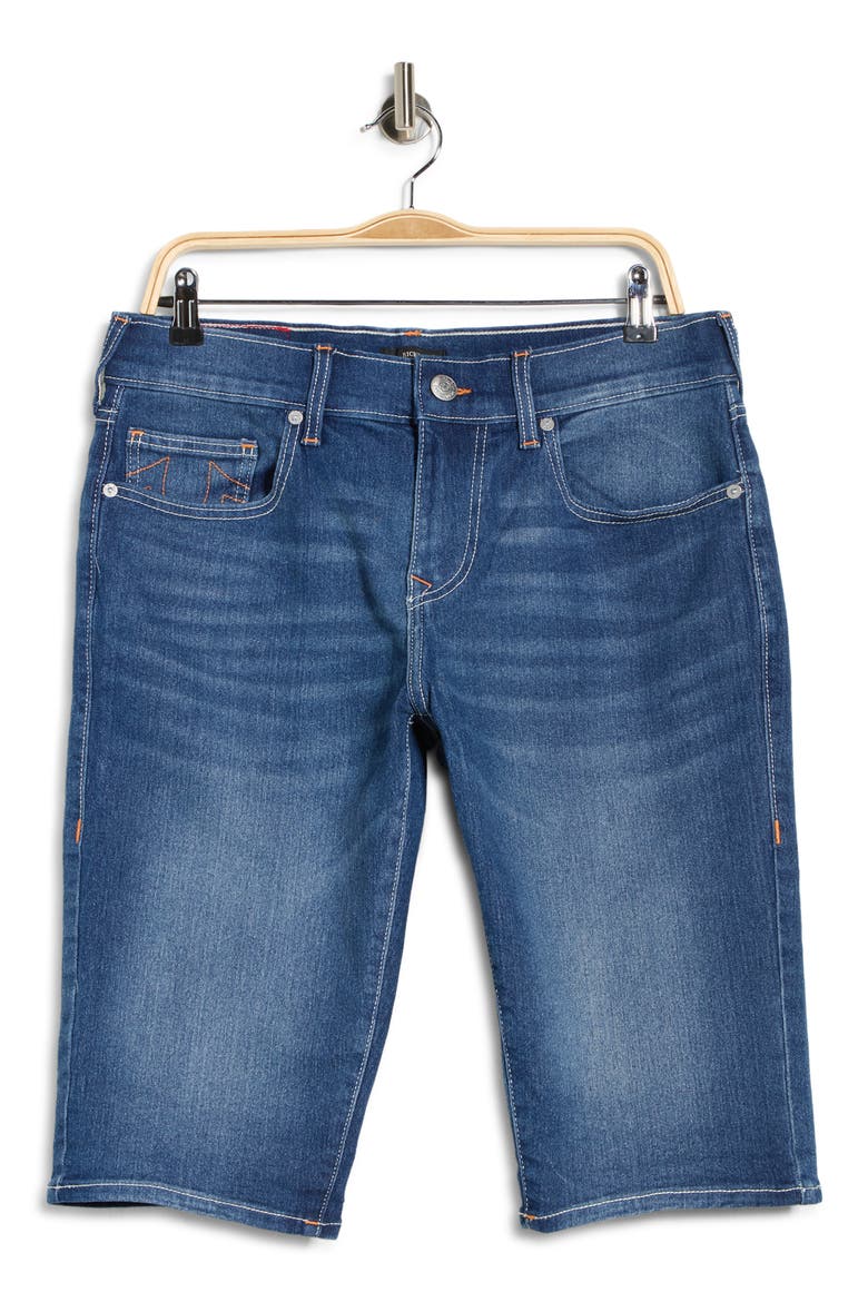 Ricky Rolled Hem Denim Shorts, Alternate, color, MEDIUM BLUE QUARTZ