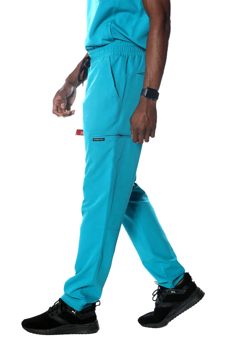 Hampton Open Bottom Scrub Pants, Alternate, color, Teal