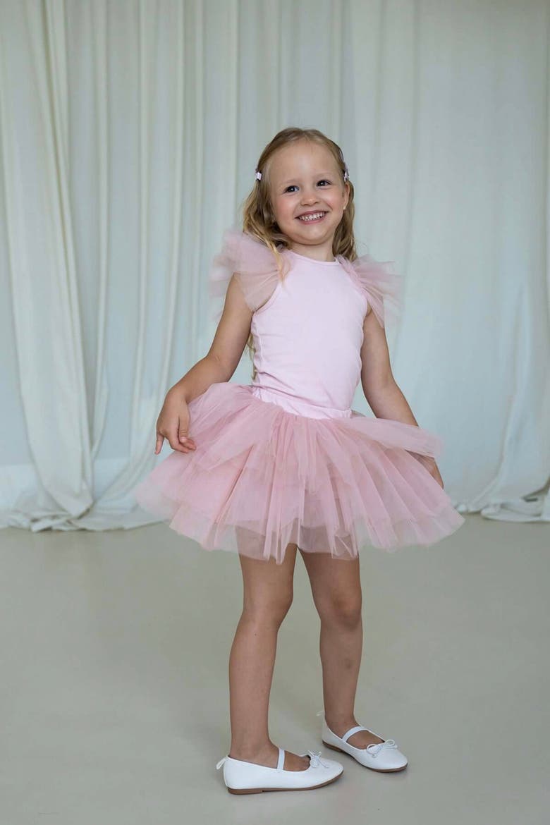 Cotton Tulle Dress, Alternate, color, Soft Pink