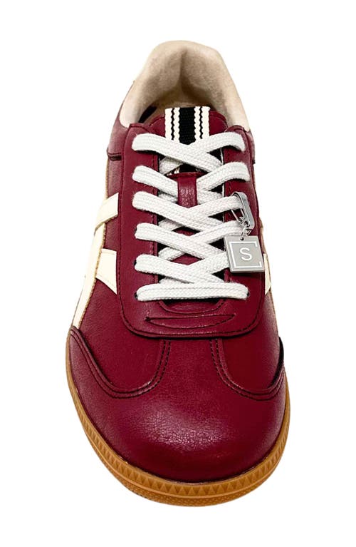 Shushop Sasha Sneaker In Burgundy
