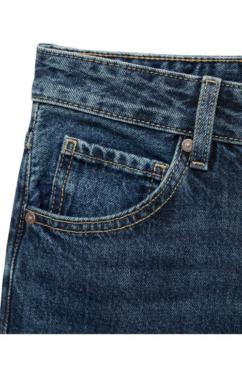 Mango Miami Straight Leg Jeans In Blue