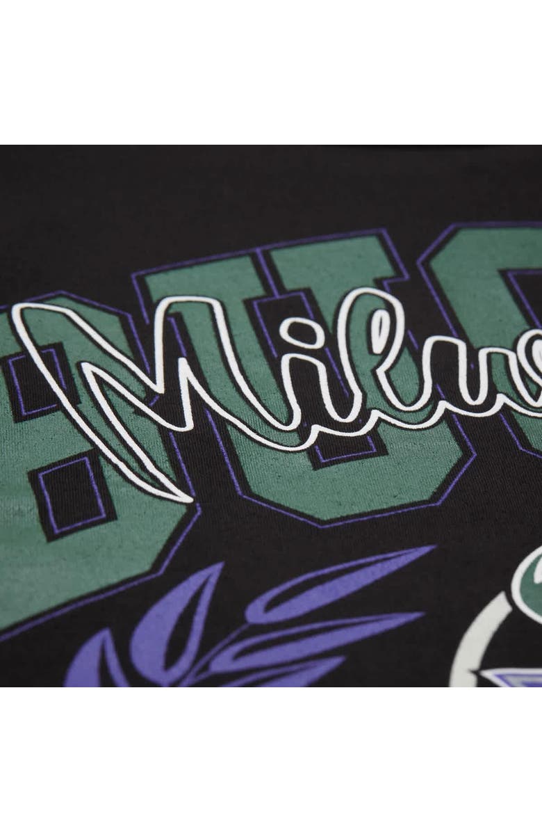 Mitchell & Ness Men's Mitchell & Ness Black Milwaukee Bucks NBA x Michelob Ultra Rewind II T-Shirt, Alternate, color, 