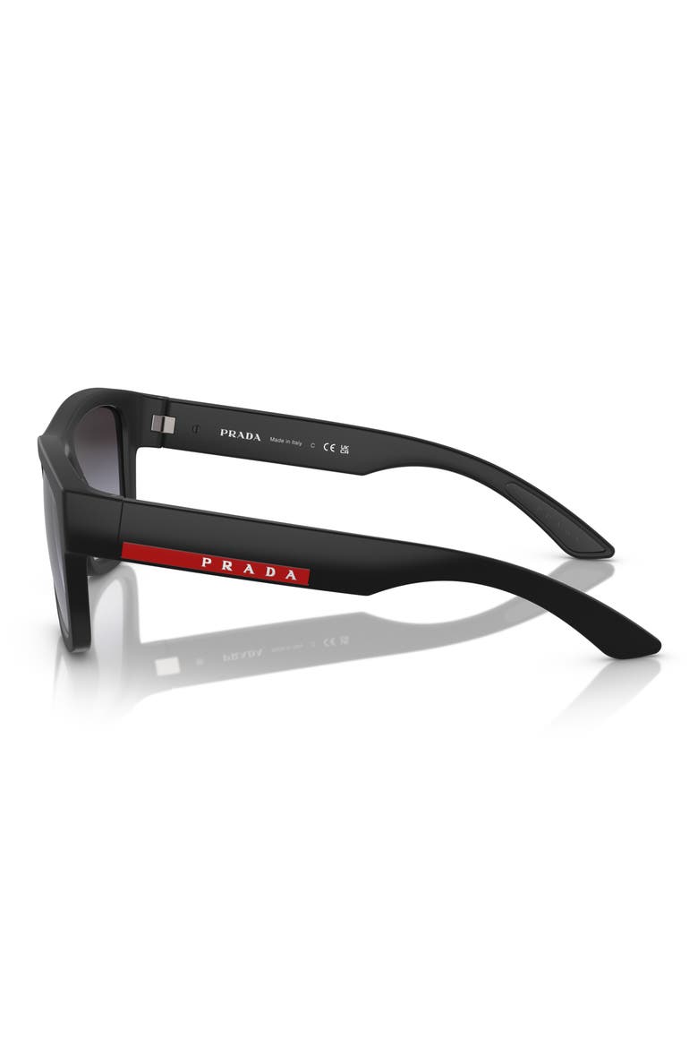 56mm Pillow Sunglasses, Alternate, color, MATTE BLACK