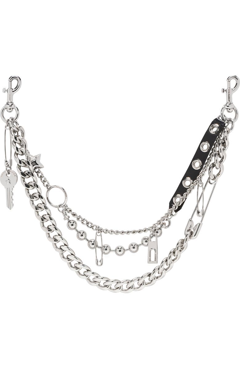 Marc Jacobs The Grommet Charm Chain Shoulder Strap, Main, color,