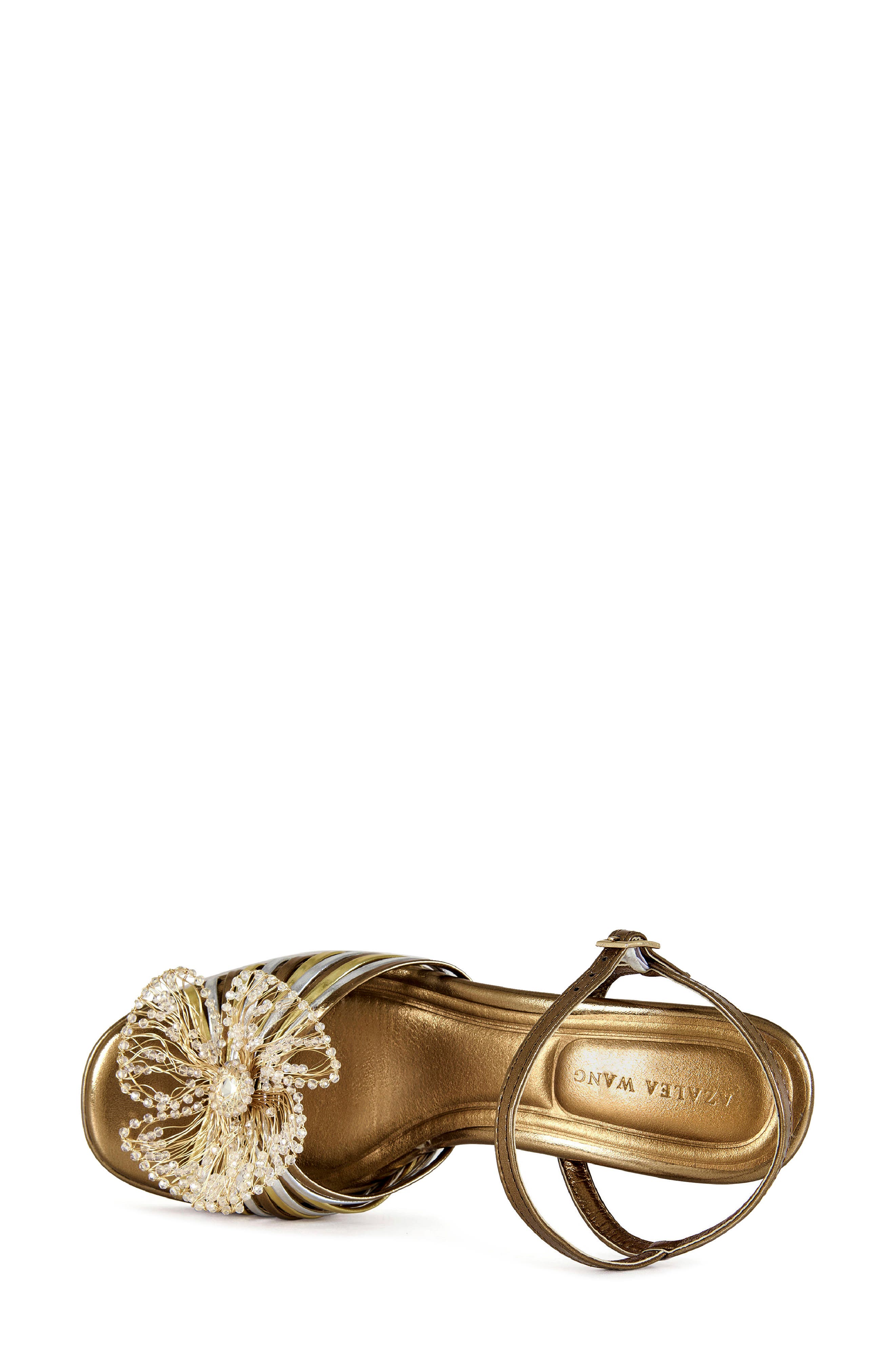 AZALEA WANG Seraphina Ankle Strap Platform Sandal, Alternate, color, Bronze