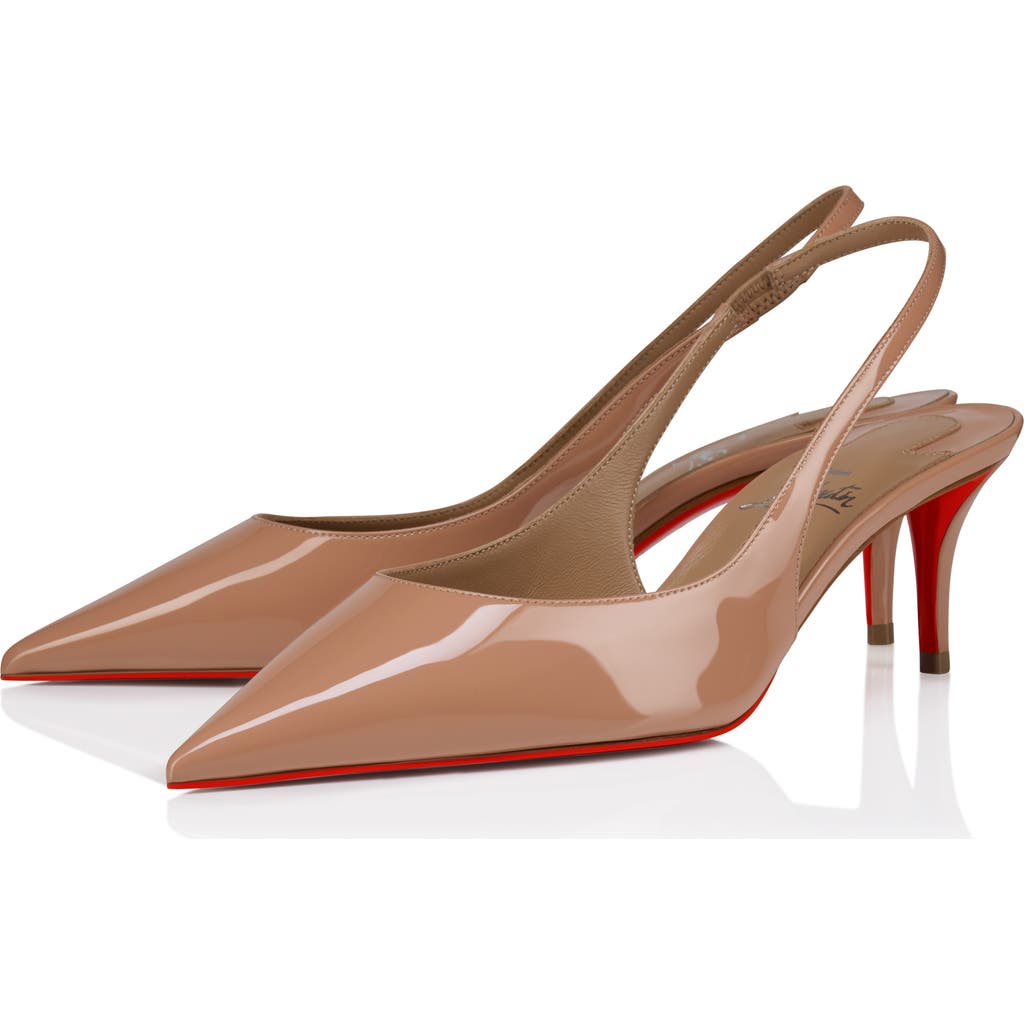 Christian Louboutin Miss Z Pointed Toe Slingback Pump In Multi