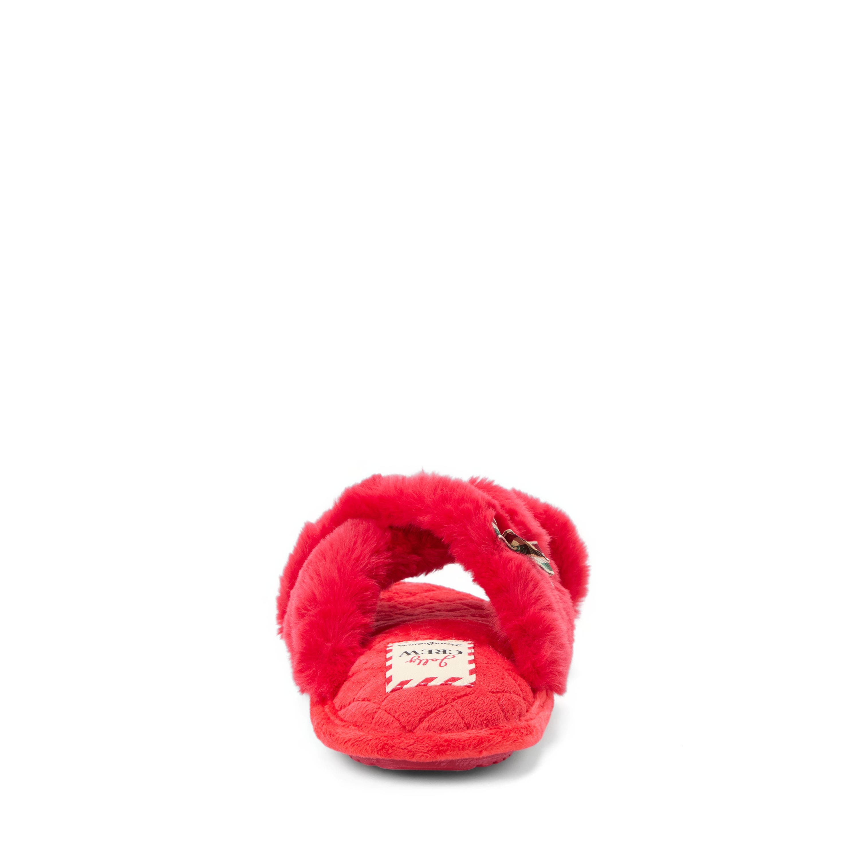 Mama Fur Slide Slippers, Alternate, color, CAYENNE