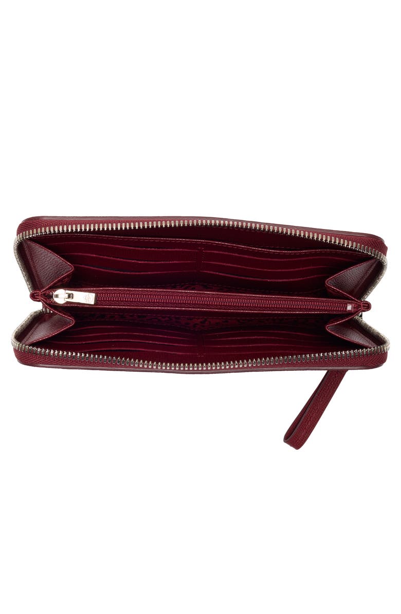 Longchamp Le Pliage Zip Wallet, Alternate, color, Carmine