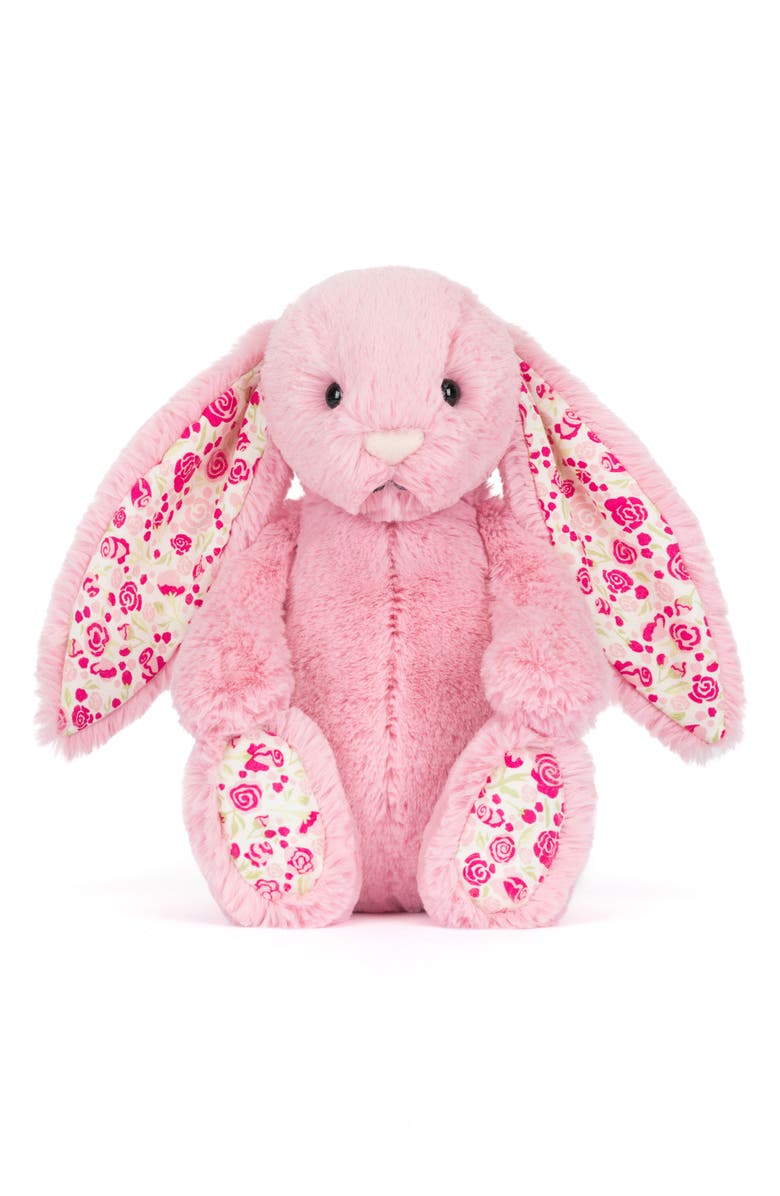 Jellycat Blushkin Blossom Lux Bunny Plushie, Main, color, 