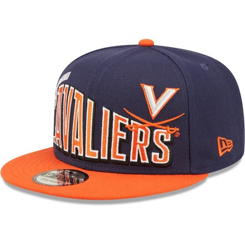 Men's New Era Navy Virginia Cavaliers Two-Tone Vintage Wave 9FIFTY Snapback Hat