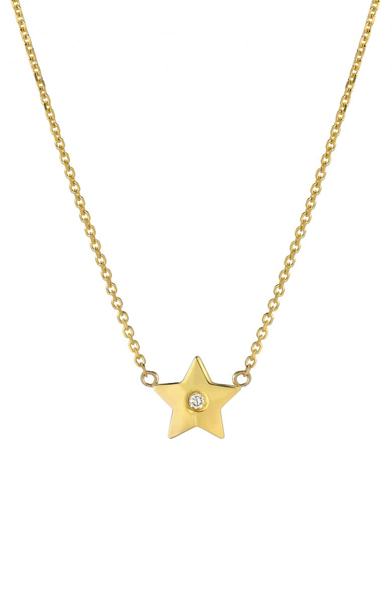 Mini Mini Jewels Forever Collection - Star Diamond Pendant Necklace, Main, color,