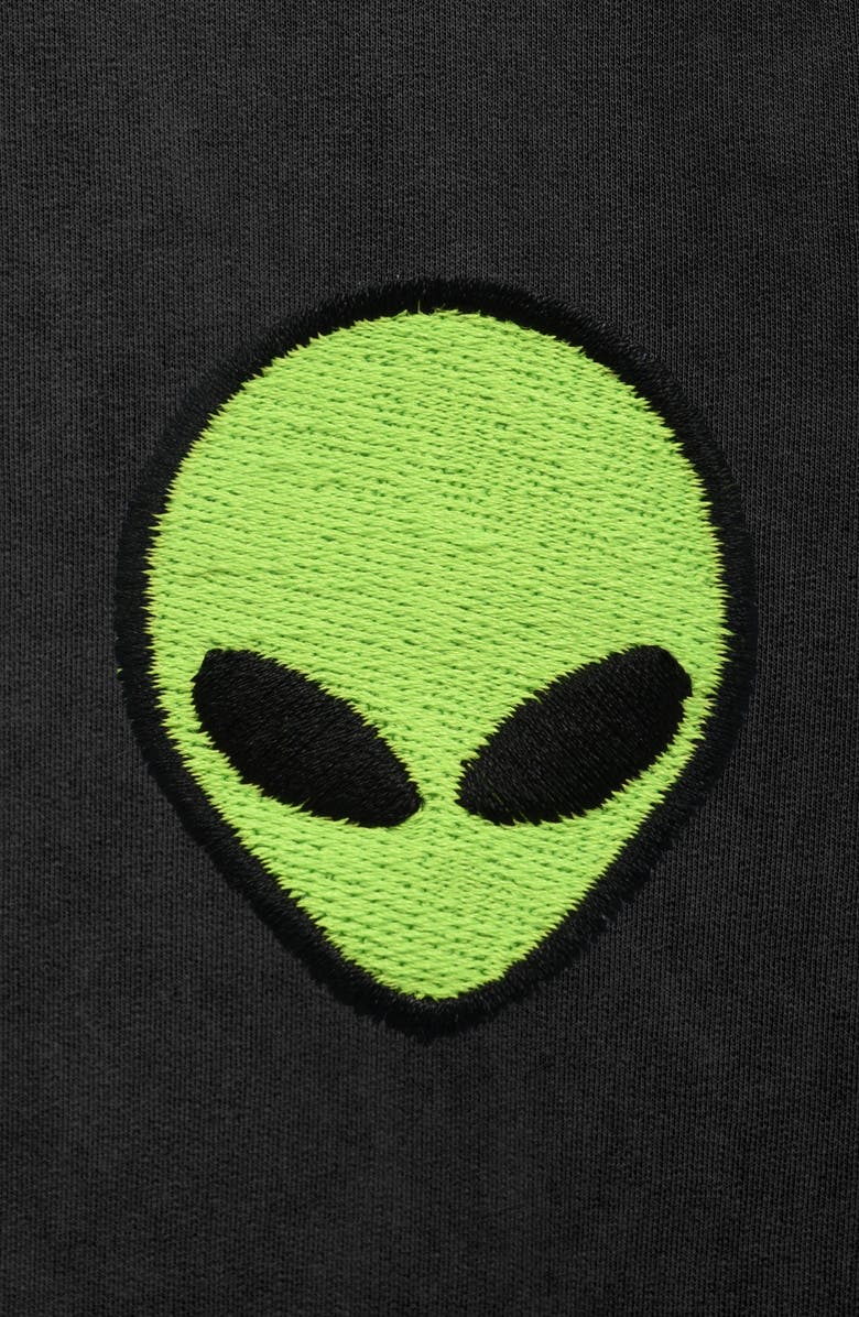 Dalix Alien Washed Sweatsuit, Alternate, color, Black