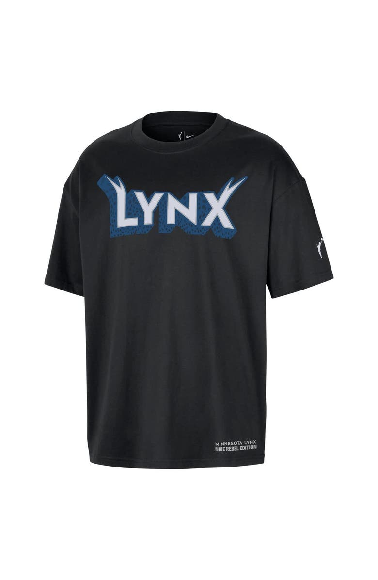 Nike Unisex Nike Black Minnesota Lynx Standard Issue Rebel Edition T-Shirt, Alternate, color, Black