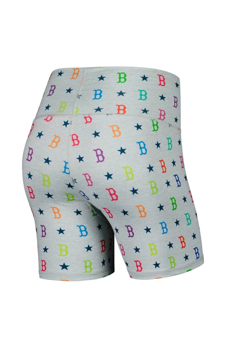 Terez Women's Terez Gray Boston Red Sox TLC Rainbow Shorts, Alternate, color, Gray
