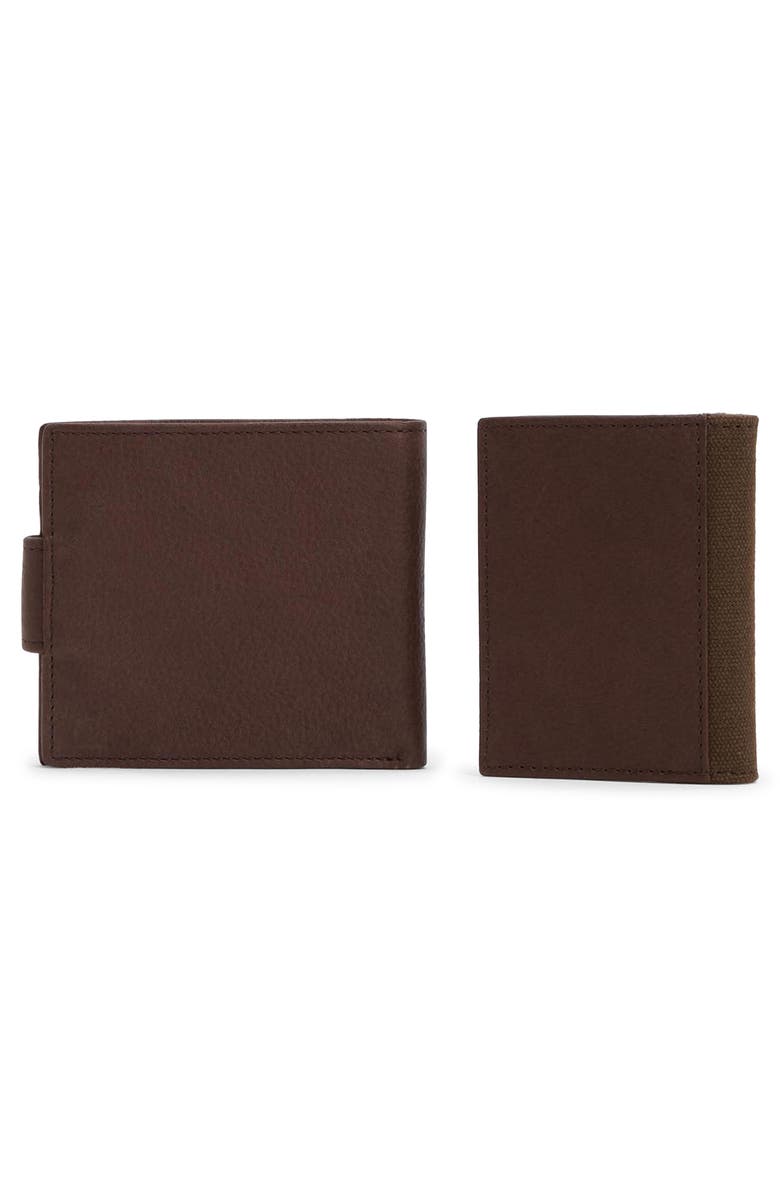 Barbour Padbury Leather Gift Set, Alternate, color, Brown