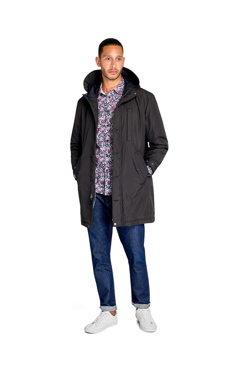 Brooklyn Brigade Solid Recycled Utility Parka, Alternate, color, Black