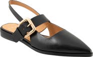 EOS FOOTWEAR Goldie Pointed Toe Slingback Flat