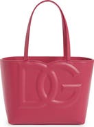 Dolce&Gabbana Small DG Logo Leather Tote