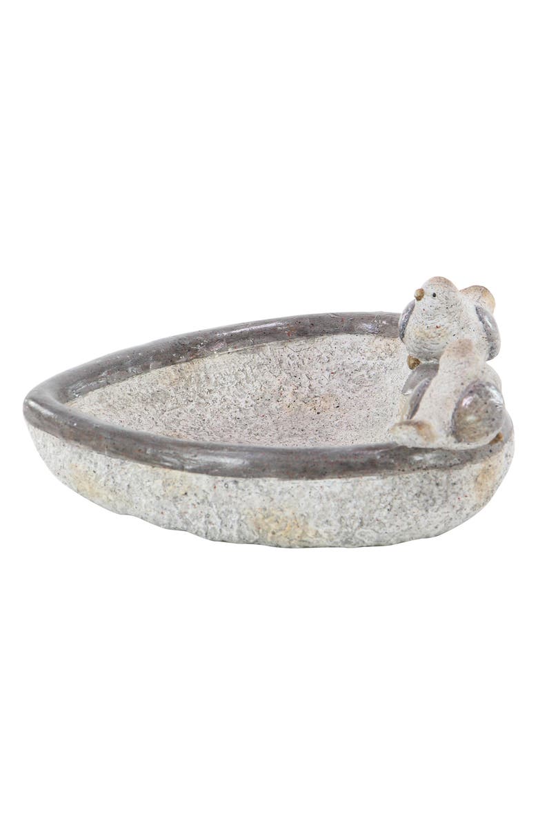 UMA Country Polystone Bird Heart Bowl, Alternate, color, Gray