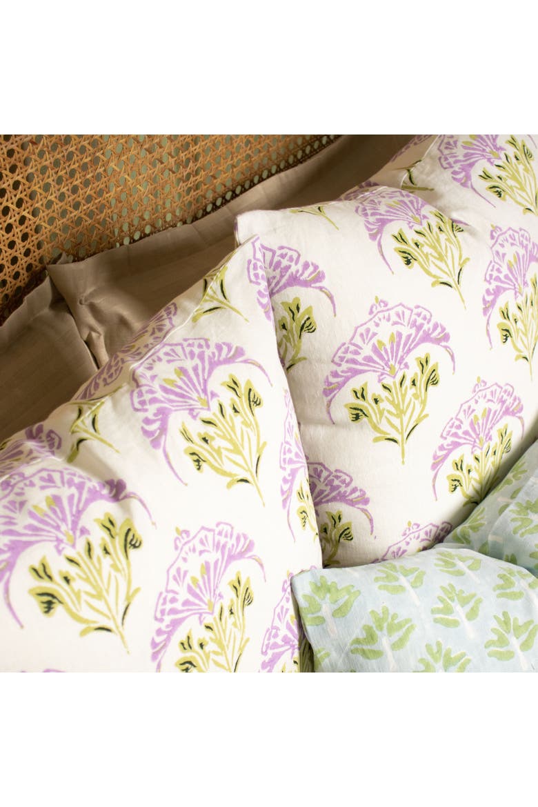 Soma - Pure Linen Throw Pillow Cover, Alternate, color, Lavender