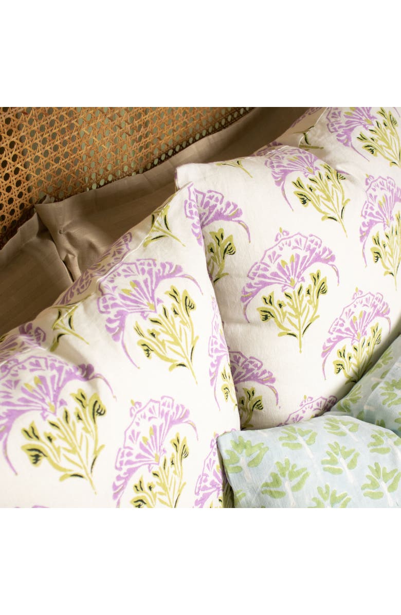 Banyan & Birch Soma - Pure Linen Throw Pillow Cover, Alternate, color, Lavender