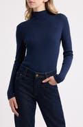 rag & bone Lucy Ribbed Wool Mock Neck Sweater