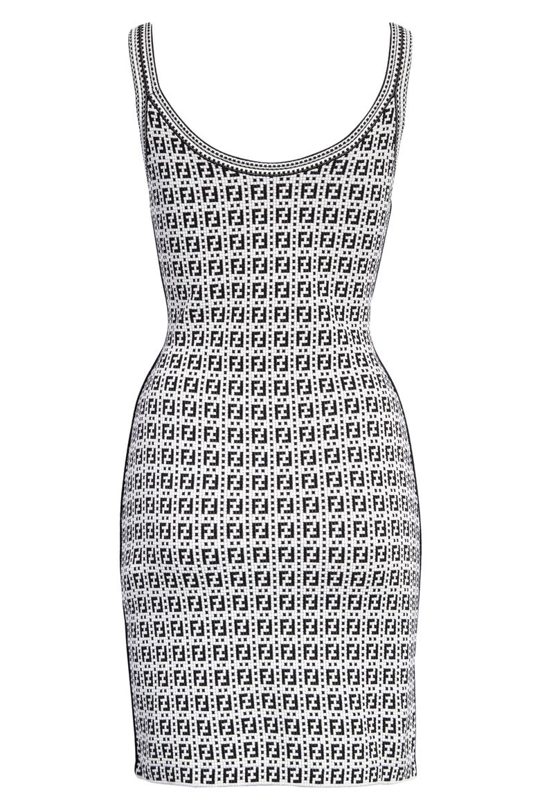FF Logo Tank Minidress, Alternate, color, WHITE