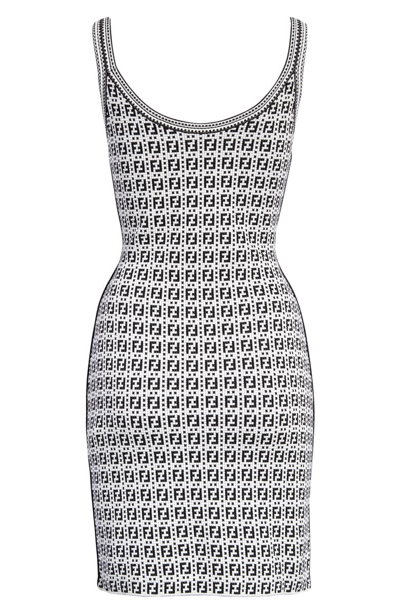 Fendi FF Logo Tank Minidress, Alternate, color,