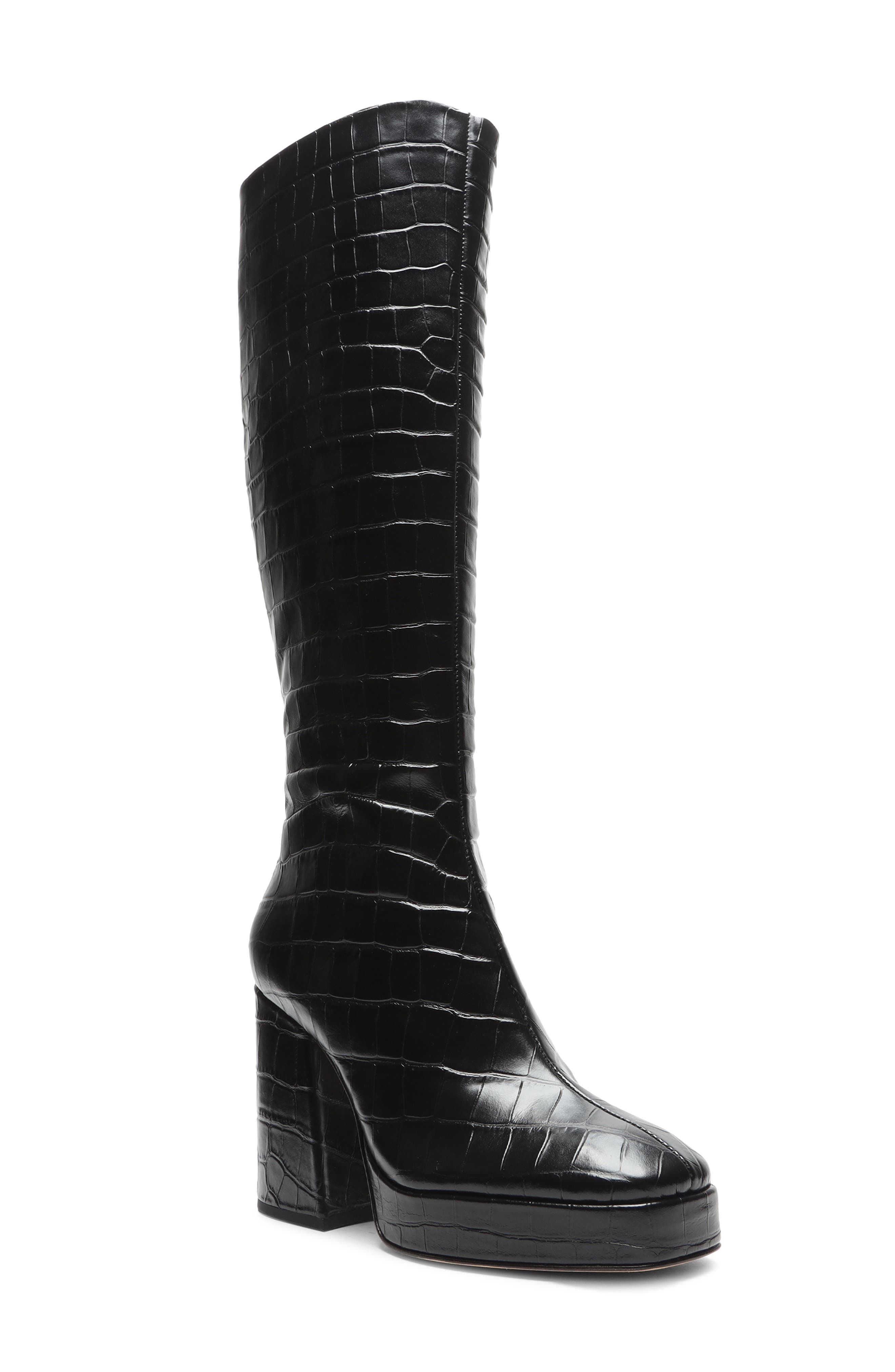 Colira Platform Boot, Main, color, BLACK LEATHER