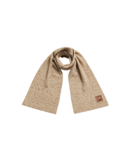 Fable England Taupe Knitted Scarf