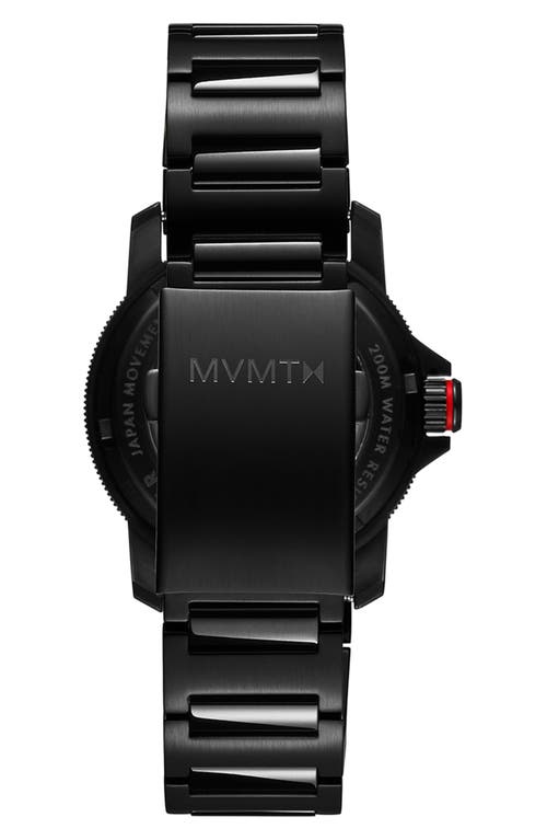 Mvmt Men's Cali Diver Automatic Black Stainless Steel Bracelet Watch 40mm In Black