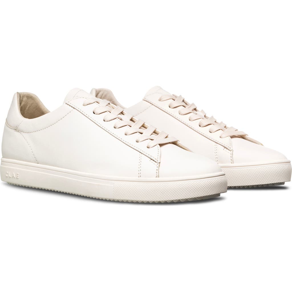 Clae Bradley Leather Sneaker In White
